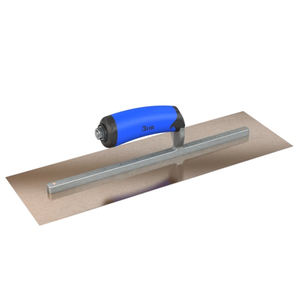 Steel City Trowels By Bon Finish Trowel, Square, Golden Stainless, 16 X 5, Comfort Grip 67-130 - main